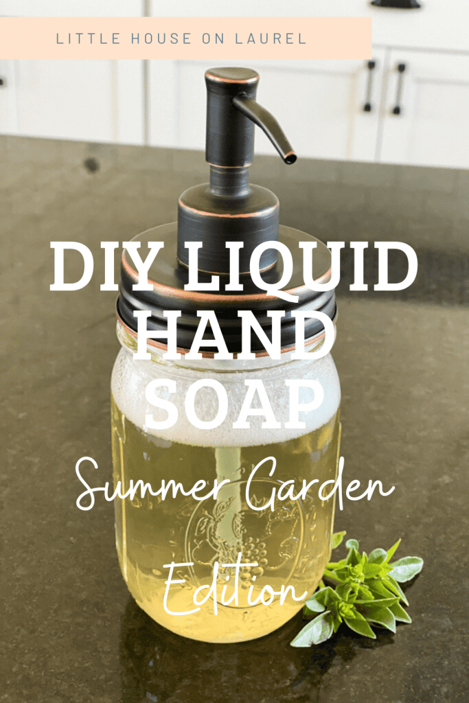 diy liquid hand soap summer scented