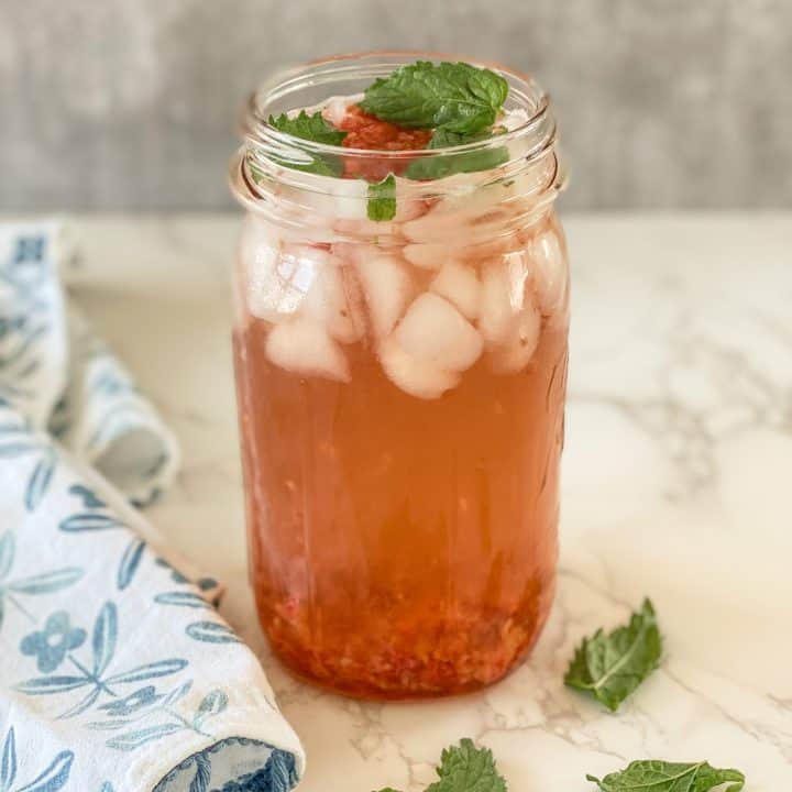 Raspberry Mint Iced Tea