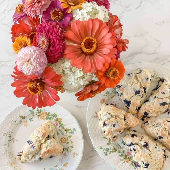 Sourdough Blueberry Scones