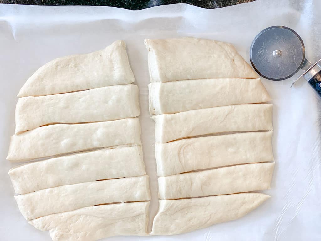 sourdough cut into strips